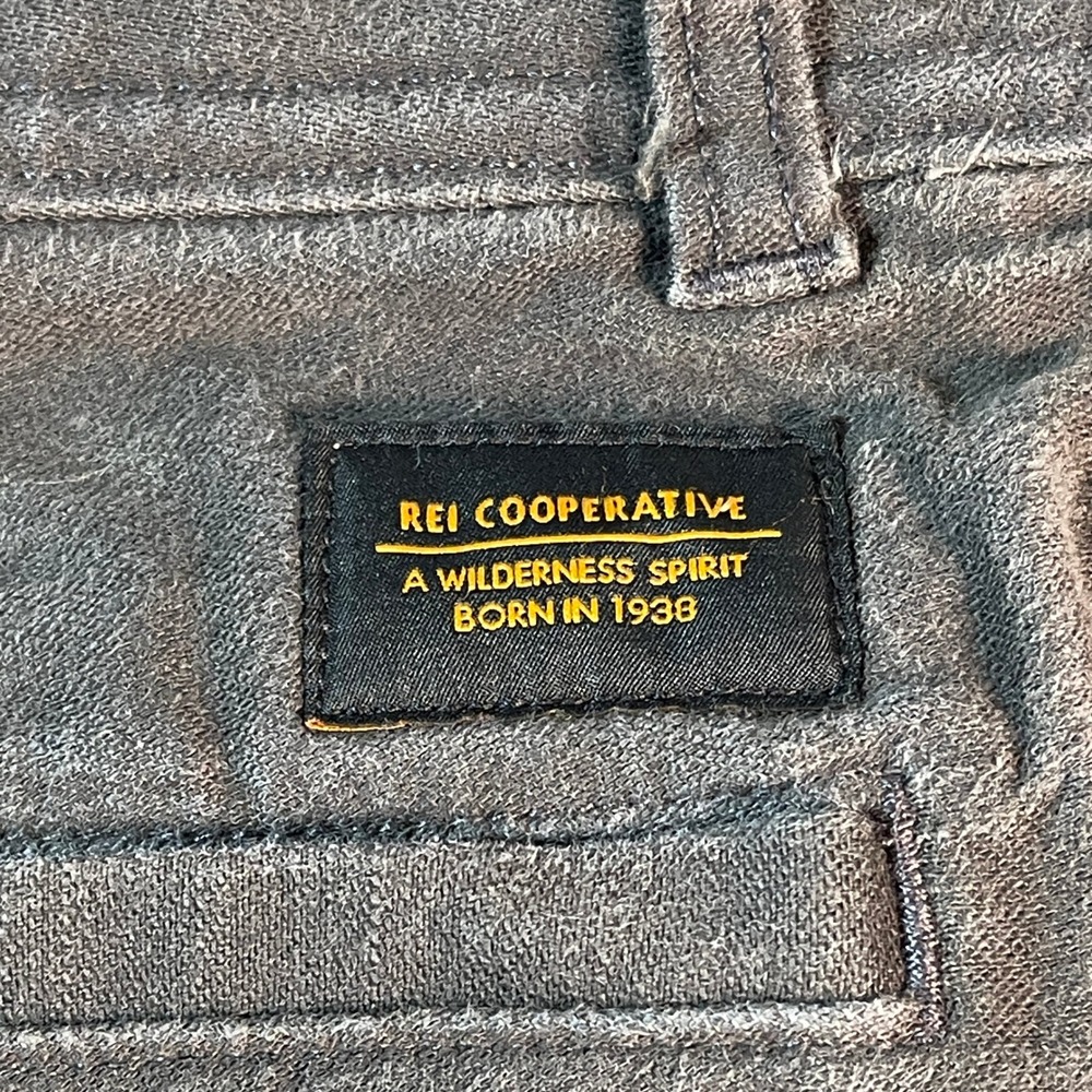 REI Cooperative Trail Pants Outdoor Hiking Utility Gray 34 Men's‎ Jogger Slim - Picture 11 of 15